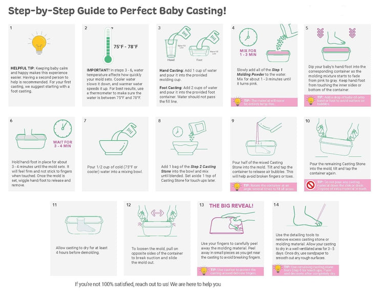 Baby Hand and Foot Casting Kit 2pc
